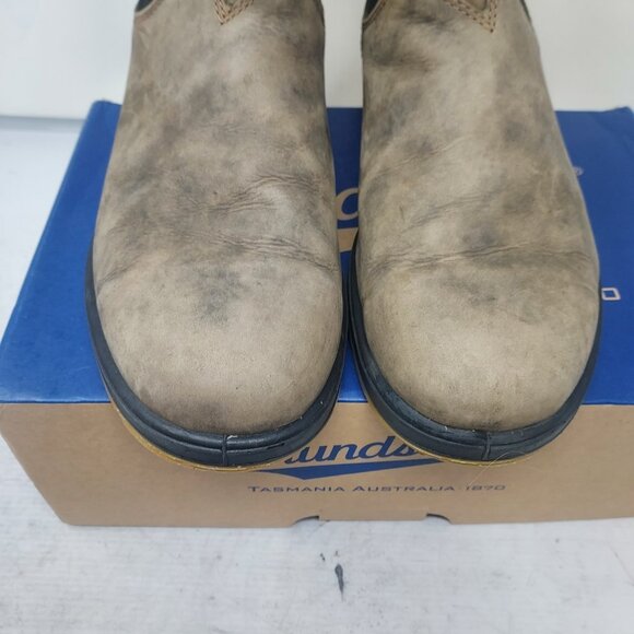 Blundstone MENS Chelsea Rustic Brown Yellow Boot main image 7